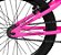 Bicicleta Aro 20 KRW BMX Cross V-Brake Sem Marchas Rosa/Preto - Imagem 4