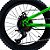 Bicicleta MTB KRW Aro 20 com câmbio 7 velocidades L20 Verde/Preto - Imagem 5