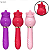 Vibrador de Ponto G e Clitóris - Rosa com Língua - Kira - Imagem 1