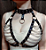 Harness com Contorno de Busto em Couro com Correntes - Imagem 5
