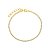 Pulseira Riviera Incolor Banho de Ouro - Imagem 1