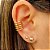 Piercing Linhas Banho de Ouro 18k - Imagem 2