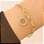 Pulseira Corrente Medalha Árvore da Vida Zircônias Banho de Ouro 18k - Imagem 2