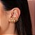 Brinco Ear Cuff Linhas Banho de Ouro 18k - Imagem 1