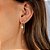 Duo Ear Line Zircônia Banho de Ouro 18k - Imagem 2