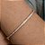 Bracelete Rígido Fechado Zircônias Incolor Banho de Ouro 18k - Imagem 1