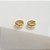 Brinco Mini Argola Zircônias Banho de Ouro 18k - Imagem 1