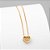Colar Coração Zircônias Incolor Banho de Ouro 18k - Imagem 1