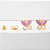 Brinco Infantil Borboleta Esmaltada Lilás Banho de Ouro 18k - Imagem 1