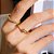 Anel Prego Liso Banho de Ouro 18k - Imagem 2