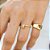 Anel Prego Liso Banho de Ouro 18k - Imagem 3