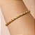 Pulseira Grossa Cordão Baiano Banho de Ouro 18k - Imagem 4