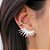 Brinco Ear Cuff Spike Zircônias Incolor Banho de Ródio Branco - Imagem 3