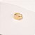 Anel Dedinho Quadrado Liso Banho de Ouro 18k - Imagem 1