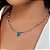 Colar Glam Riviera Fio Faca Zircônias Incolor e Turmalina Banho de Ródio Branco - Imagem 2
