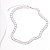Colar Riviera Baguettes 0,2cm Zircônias Incolor Banho de Ródio Branco - Imagem 1