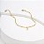 Pulseira Inicial Zircônias Incolor Banho de Ouro 18k - Imagem 1