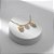 Colar Casal Zircônias Incolor Banho de Ouro 18k - Imagem 2