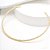 Choker Rígida Detalhes Trançados Banho de Ouro 18k - Imagem 1
