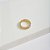 Anéis Elos e Esferas Banho de Ouro 18k - Imagem 1