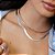 Choker Fina Lisa Banho de Ródio Branco - Imagem 2