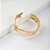 Bracelete Efeito Amassado Banho de Ouro 18k - Imagem 1