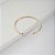 Bracelete Aberto Ponto de Luz Banho de Ouro 18k - Imagem 1