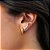 Ear Cuff Estrelas Zircônias Incolor Banho de Ouro 18k - Imagem 2