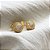 Brinco Esfera Glam Zircônias Incolor Banho de Ouro 18k - Imagem 3