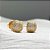 Brinco Esfera Glam Zircônias Incolor Banho de Ouro 18k - Imagem 2