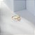 Anel Glam Gota Zircônias Incolor Banho de Ouro 18k - Imagem 4