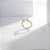 Anel Glam Coração Zircônia Incolor Banho de Ouro 18k - Imagem 4