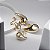 Brinco Gota Puffer Grande Banho de Ouro 18k - Imagem 4