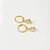 Mini Argola Círculo Zircônia Incolor Banho de Ouro 18k - Imagem 1
