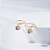 Mini Argola Círculo Zircônia Tanzanita Banho de Ouro 18k - Imagem 1
