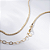 Colar Fita Detalhes 0,2 cm Banho de Ouro 18k - Imagem 2