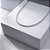 Colar Smash Detalhes Banho de Ródio Branco - Imagem 1