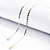 Pulseira Piastrine Mini Elos Banho de Ródio Branco - Imagem 3