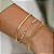 Pulseira Elos Scales Detalhes Banho de Ouro 18k - Imagem 2
