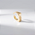 Anel Onda Lisa Banho de Ouro 18k - Imagem 5