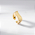 Anel Onda Lisa Banho de Ouro 18k - Imagem 3