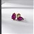 Brinco Gota Média Pink Fusion Banho de Ouro 18k - Imagem 2