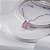 Colar Gota Rosa Fusion Banho de Ródio Branco - Imagem 2