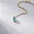 Colar Gota Verde Turmalina Fusion Banho de Ouro 18k - Imagem 1