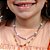 Colar Infantil Borboletas Coloridas Banho de Ouro 18k - Imagem 2