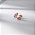 Brinco Gota Pequena Rosa Fusion Banho de Ouro 18k - Imagem 1