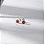 Brinco Redondo Pequeno Pink Fusion Banho de Ouro 18k - Imagem 1