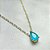 Colar Gota Azul Fusion Banho de Ouro 18k - Imagem 2