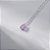 Colar Gota Rosa Claro Fusion Banho de Ródio Branco - Imagem 2