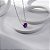 Colar Redondo Roxo Fusion Banho de Ródio Branco - Imagem 2